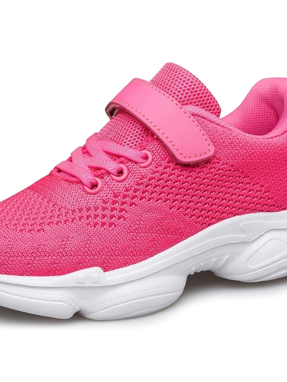 Kids Pink Athletic Sneakers - Breathable Slip-On Size 5.5 (37)